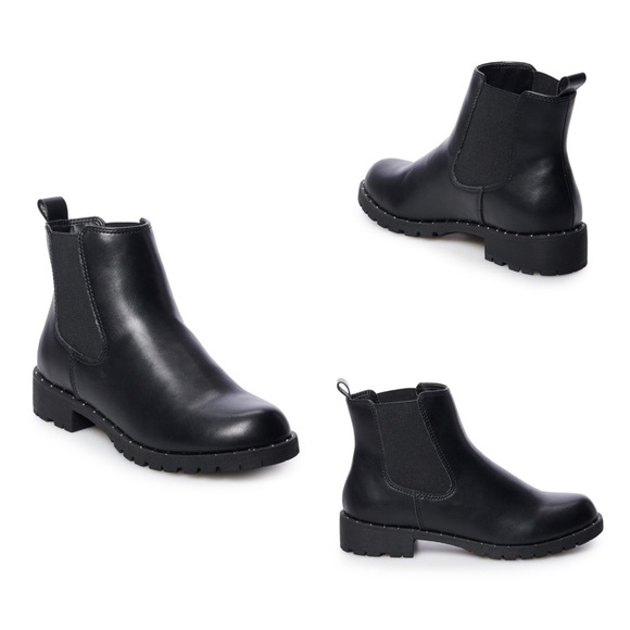 ladies black chelsea ankle boots